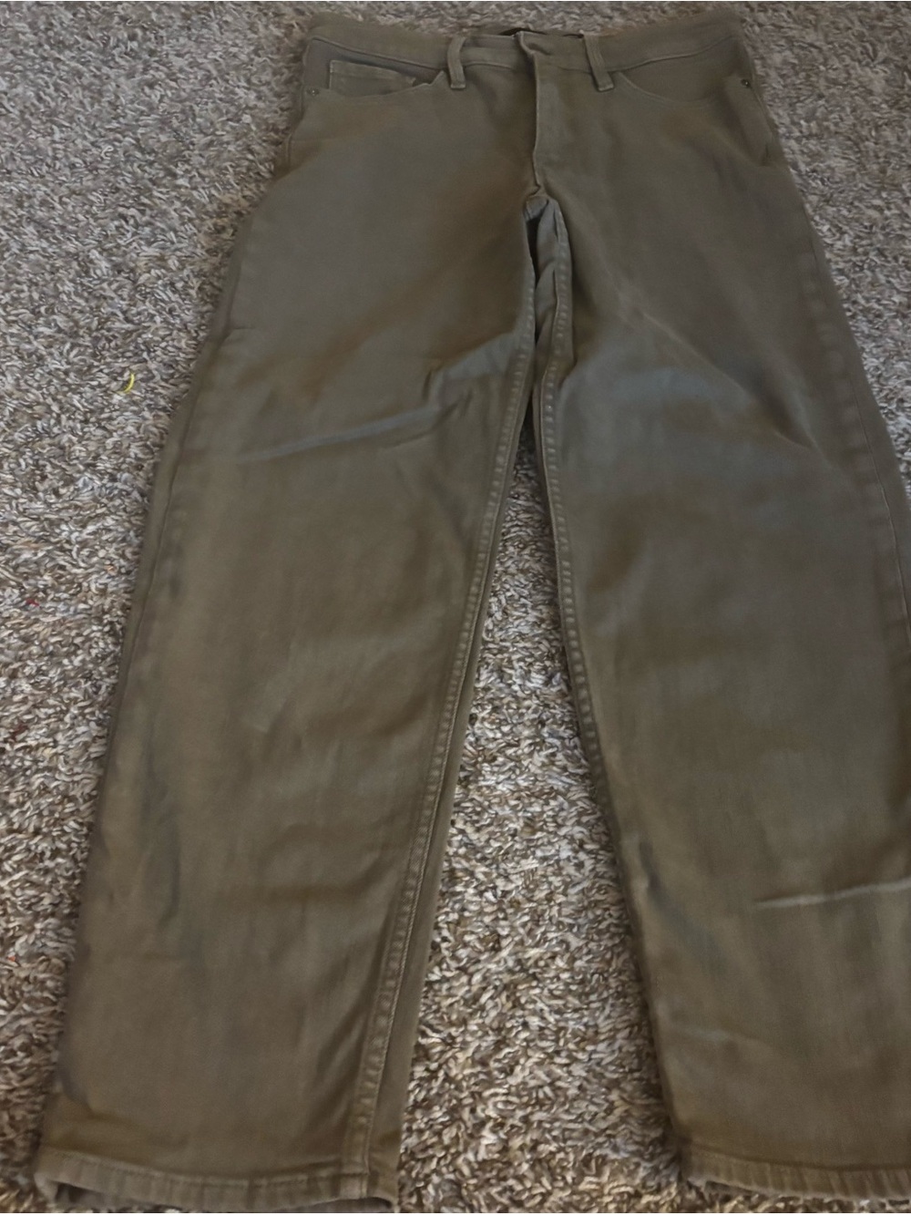 Athleta Olive Utility Pants khaki high rise comfy soft sz 4/6
